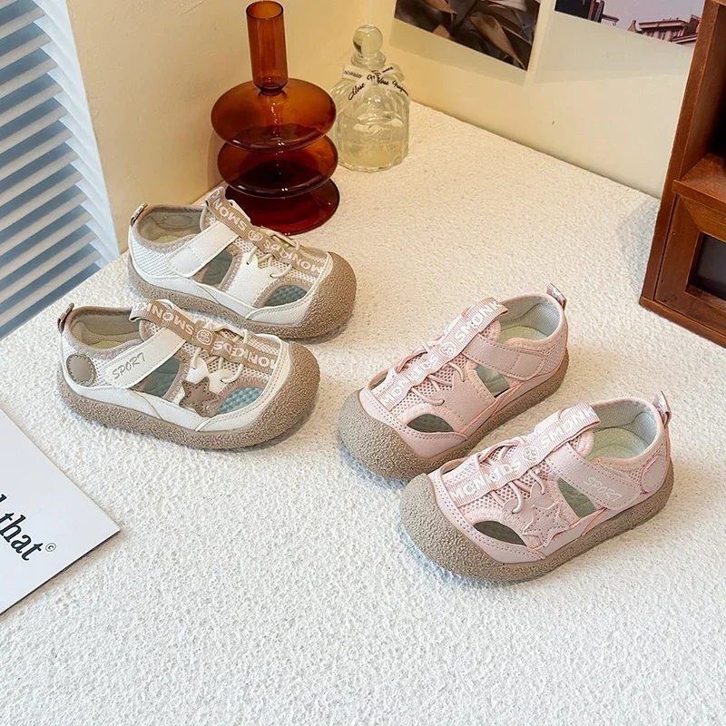 Kids Mesh Breathable Hollowed Out Non Slip Sandals