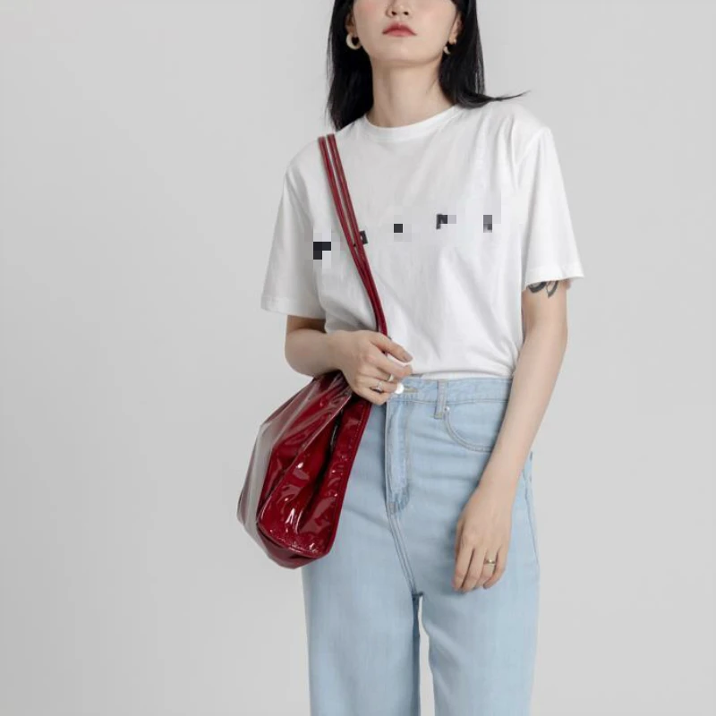Fashion Patent Leather Women Shoulder Bags Vintage Female Casual Tote Handbags Large Capacity Ladies Shopping Bag leather handbag,women handbags