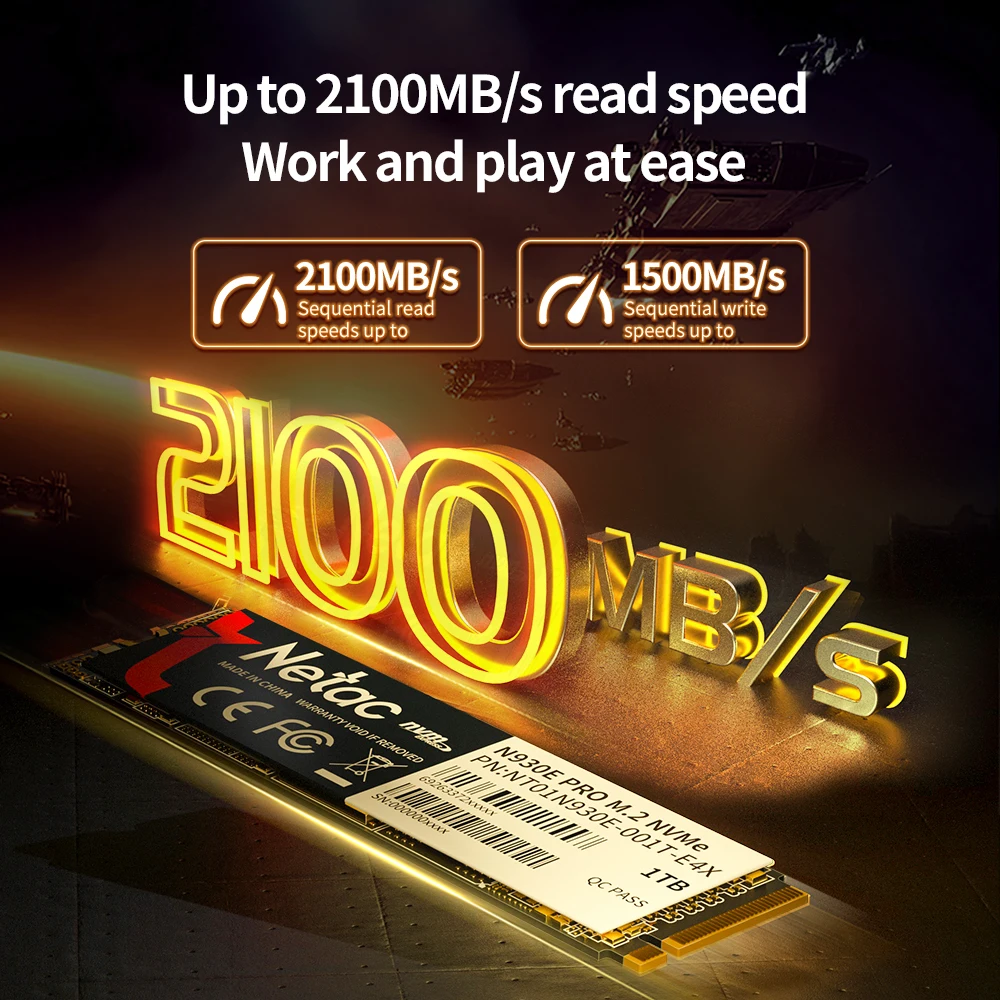 Netac Ʈ ũž  ָ Ʈ ̺ ϵ ũ, SSD NVMe M2 512GB, SSD 1TB, 128GB, 256GB, NVMe M2 2280 PCIe 3.0X4