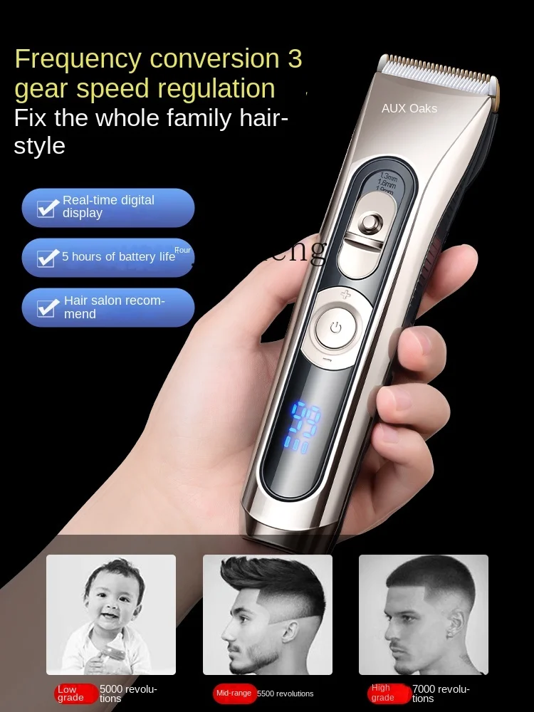 Tqh Hair Clipper Electric Clipper Shaving Head Electrical Hair Cutter Household Professional Hair Salon Electric Razor 5