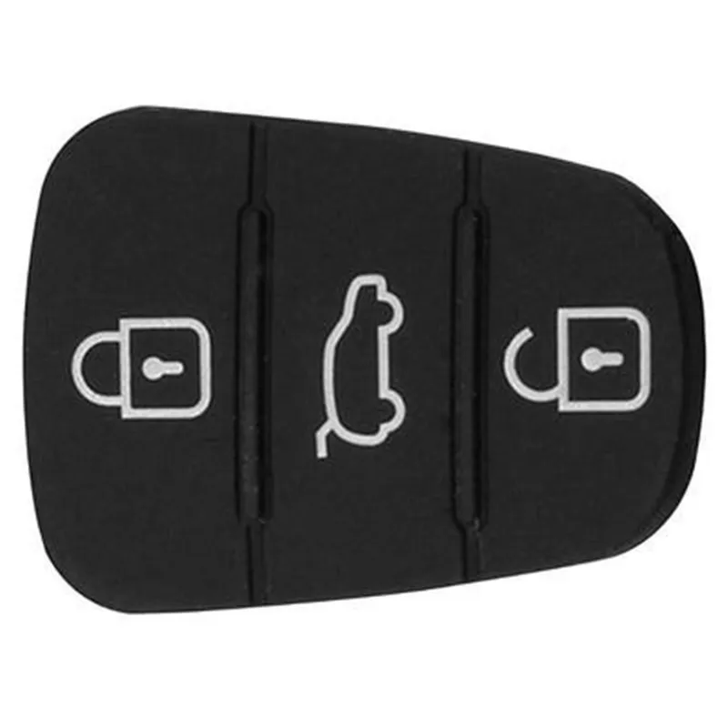 3 Button Remote Key Fob Case Rubber Pad For Hyundai I10 I20 I30 IX35 for Kia K2 K5 Rio Sportage Flip Key