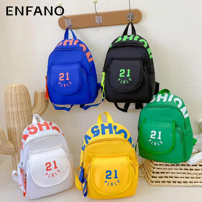 

Новый детский школьный портфель Enfano для учеников начальной школы средней и большой класс Детский Повседневный рюкзак для мальчиков и девочек