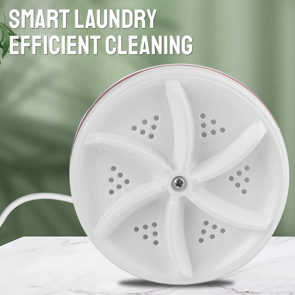 Mini Washer USB Towel Wash Dishes Underpants Underwear Multifunction Rotating Turbine for Travel Home Business Trip