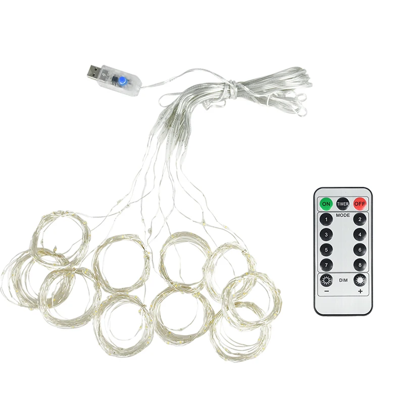 Christmas LED Curtain Light Fairy String Garland Merry Christmas Decorations For Home New Year Gifts Xmas Navidad Wedding Party