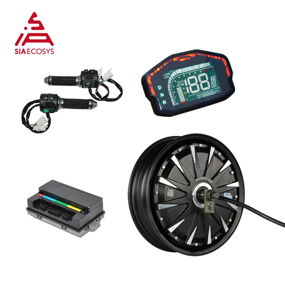

A Clearing Sale! SiAECOSYS QSMOTOR 12inch 1500W 72V 55kph Hub Motor with EM50SP Controller and Kits for Electric Scooter