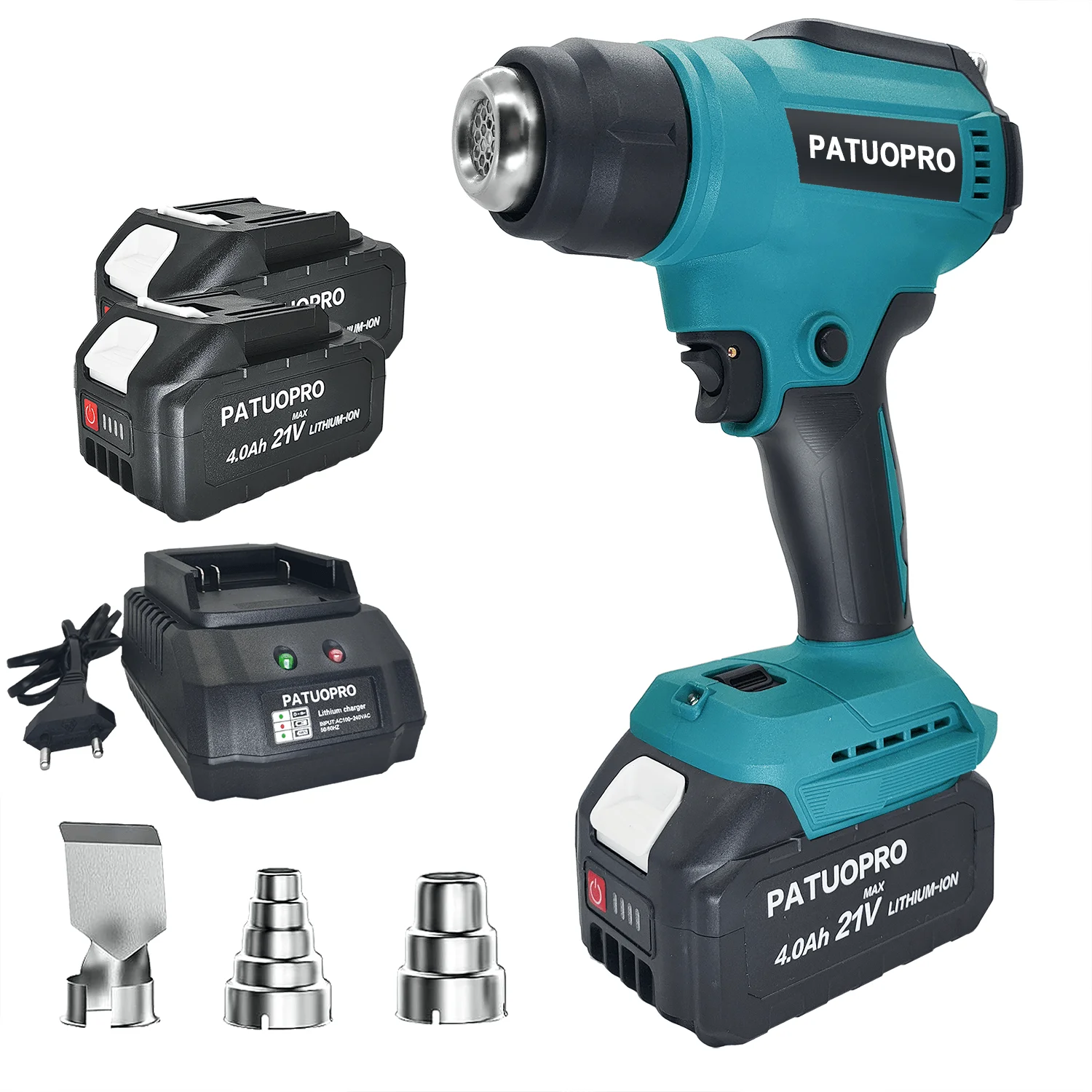 Mini Pistola De Calor Inalámbrica WORKPRO 7.2V – 3 Temperaturas Hasta 680°F, Aire Caliente Y Frío Para Manualidades, Reparaciones Y Resina