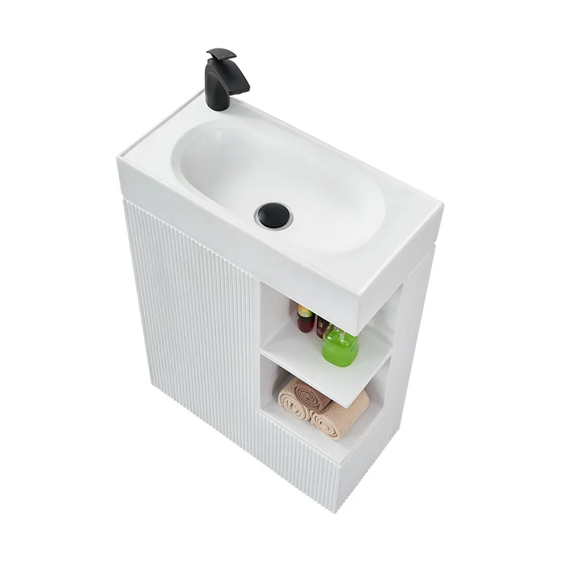 

Artificial stone integrated column washbasin