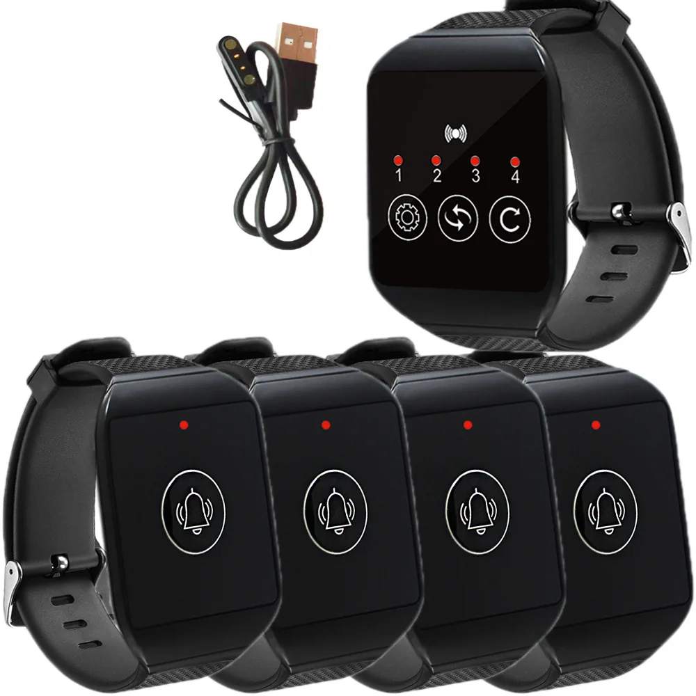 SU-691 Wireless Watch Receiver Waiter Call Restaurant Pager for Hookah Cafe Dentist Clinic