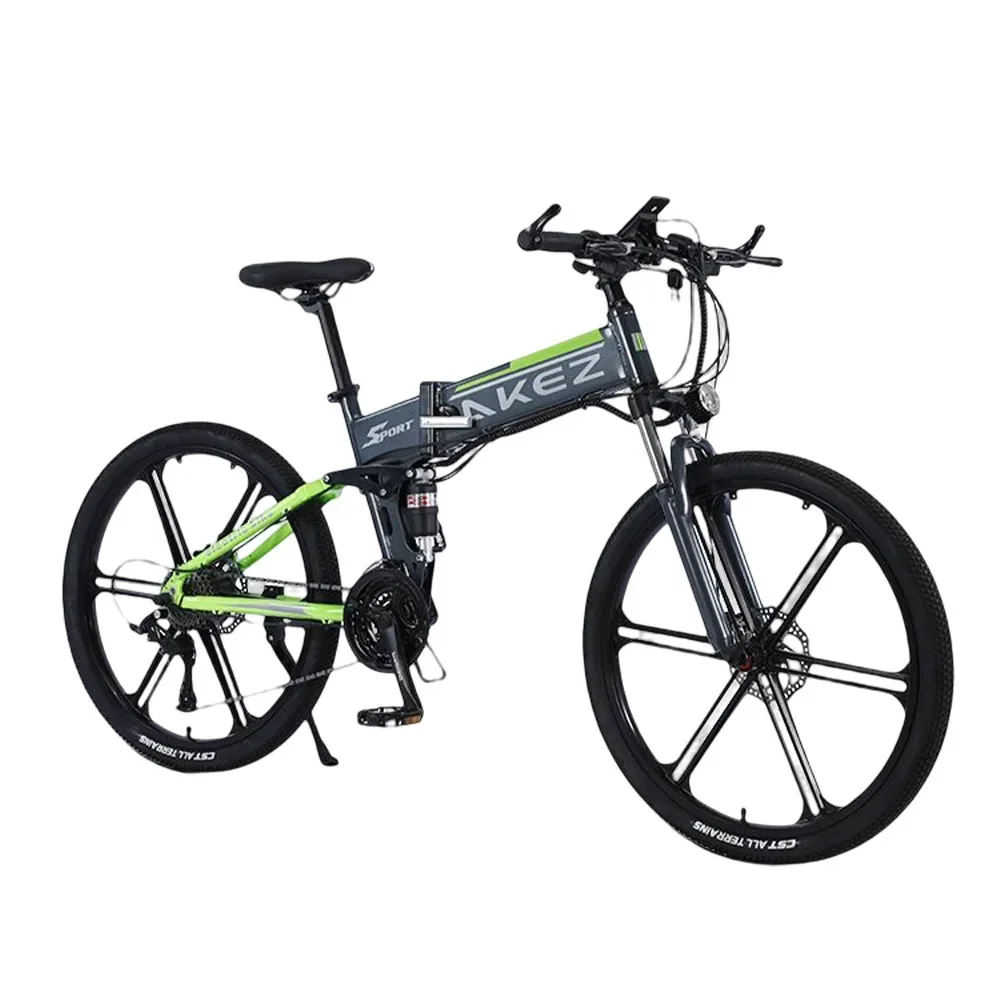 

Mountain Bicycle Foldable 27 Speed Lithium Electric Moped Aluminum Alloy Double Shock Absorption For Men And Wom