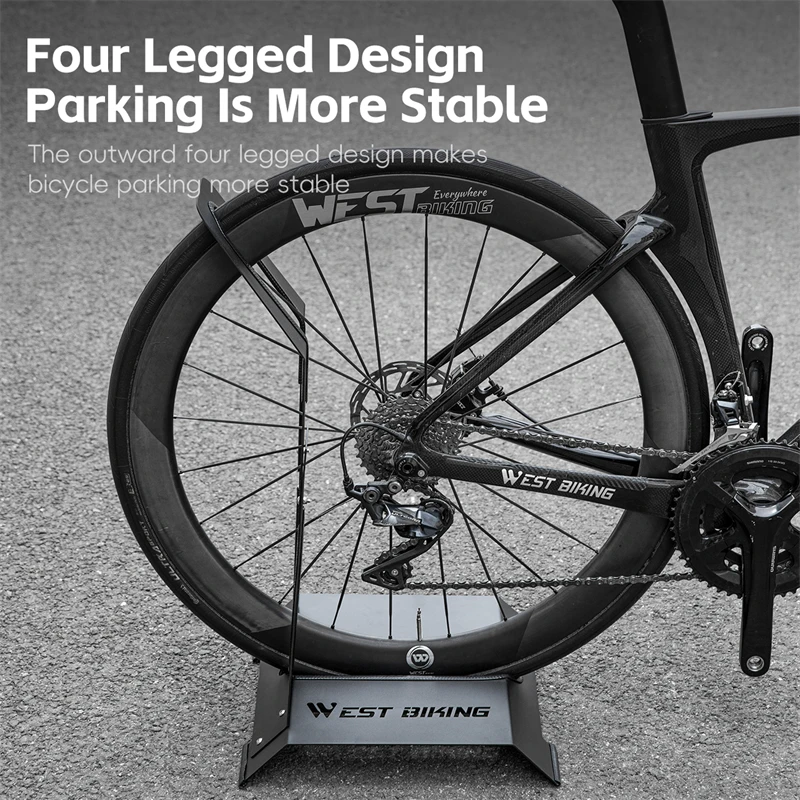 WEST BIKING Bicycle Parking Rack Thicken Carbon Steel Bike Display Stand For 24"~29" MTB&700C Road Bike Cycling Accessories