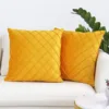 Velvet Throw Pillow Sofa Decorative Cozy Pillowcases Solid Color Home Cushion Cover For Home Bedroom 30x50cm 45x45cm 50x50cm 4