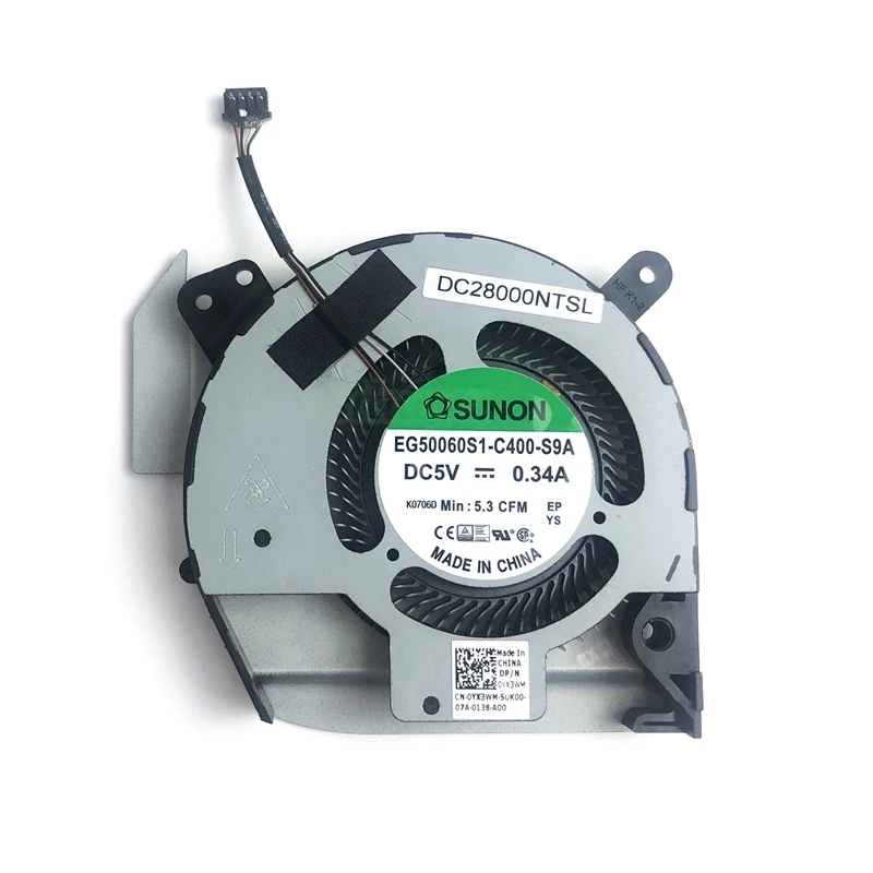 

Новый оригинальный охлаждающий вентилятор для ноутбука Dell Latitude 5401 E5401, радиатор охлаждения DC28000NTSL EG50060S1-C400-S9A YX3WM