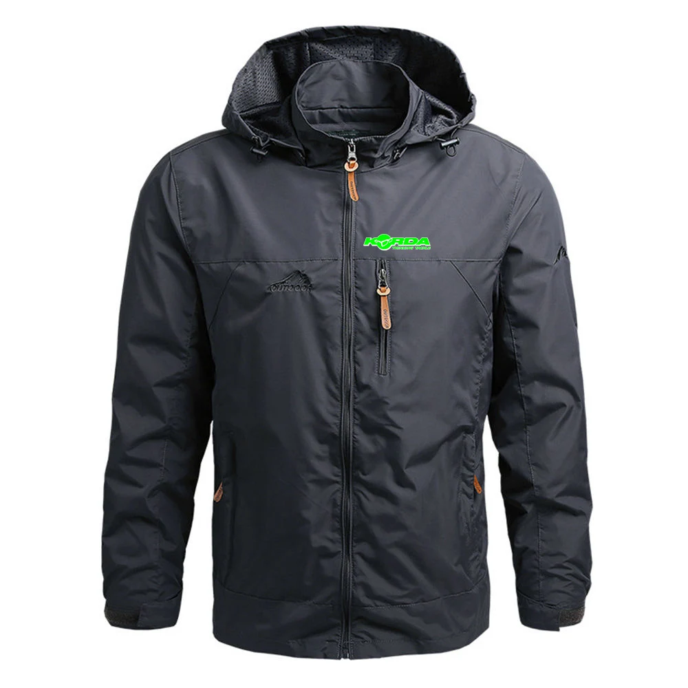 Waterproof Windbreaker Jacket for Men with Detachable Hat