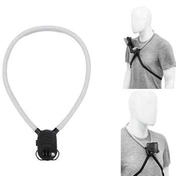 Supporto da Collo 2 in 1 per Action Camera e Telefono, Compatibile con GoPro, Insta360, DJI OSMO Action e Altri Accessori Universali