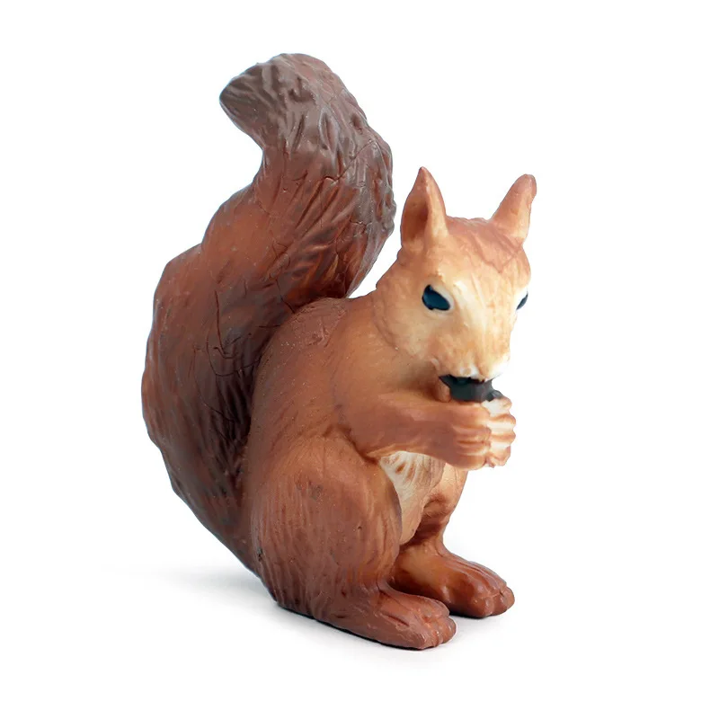 

Simulation solid wildlife toy model mini squirrel hand-made model fun collection gift ornaments