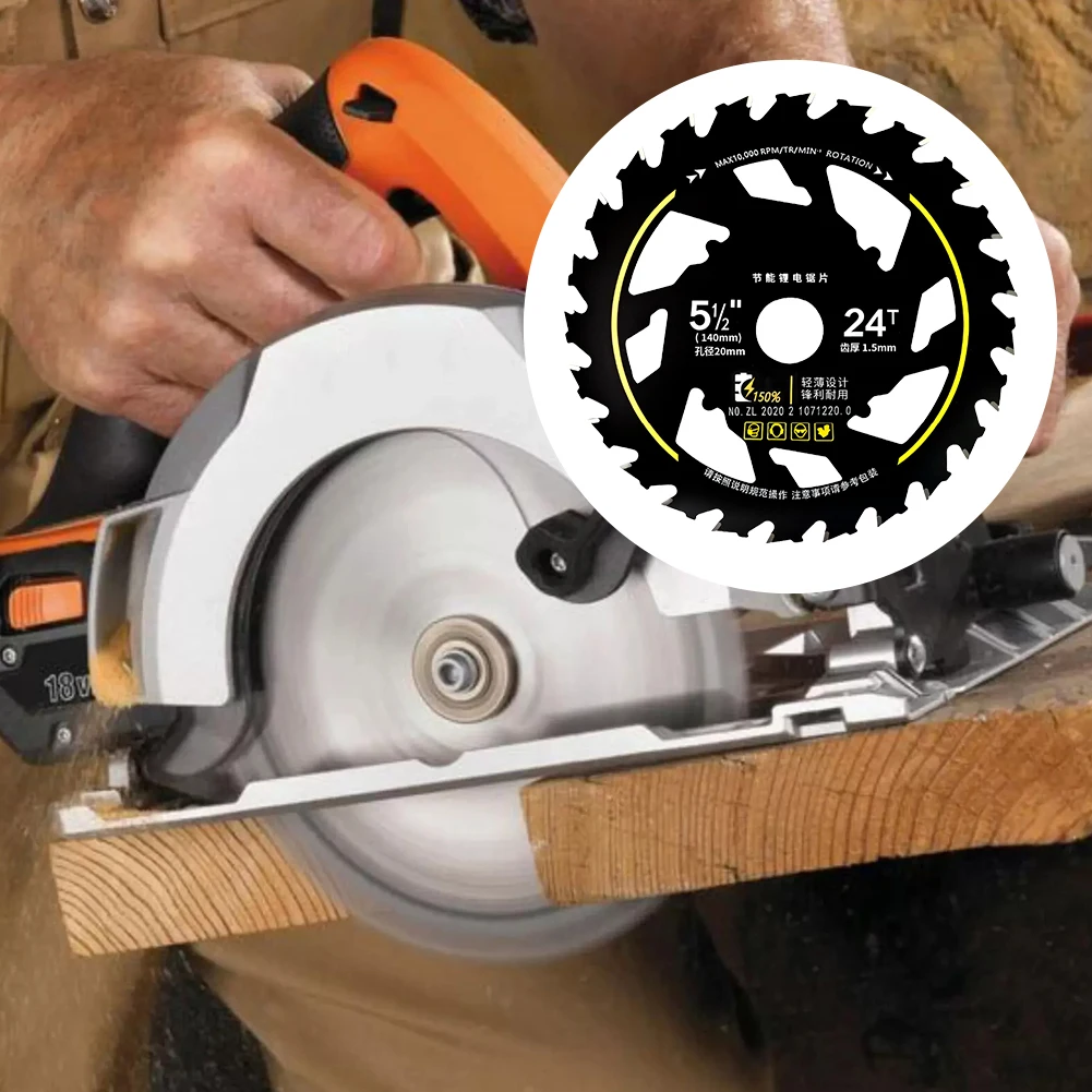 5.5 Inch Efficient Saw Blades 10000rpm Energy Saving Saw Blade Multi-Purpose Lithium Saw Blades for Woodworking Alloy Grinder