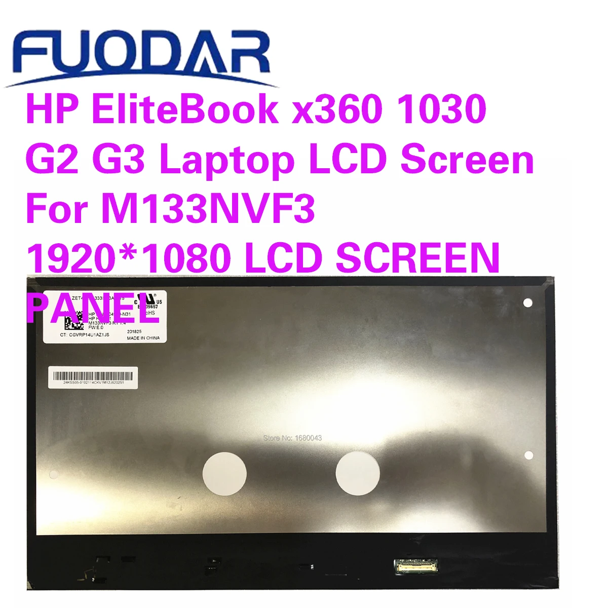 

ЖК-экран для ноутбука HP EliteBook x360 1030 G2 G3 M133NVF3 1920*1080, панель ЖК-экрана