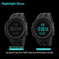 Montre Électronique Militaire de dehors pour Homme, Montre-Bracelet Numérique Multifonction LED, pour Enfant, Garçon, Étudiant, Adolescent 6