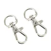 30pcs Swivel Carabiners Keychain Silver Color 4