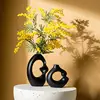 CAPIRON Ceramic Matte Vase Set of 2 for Pampas Grass Dried Flower Modern Nordic Accessories Home Decoration Tabletop Interior 4