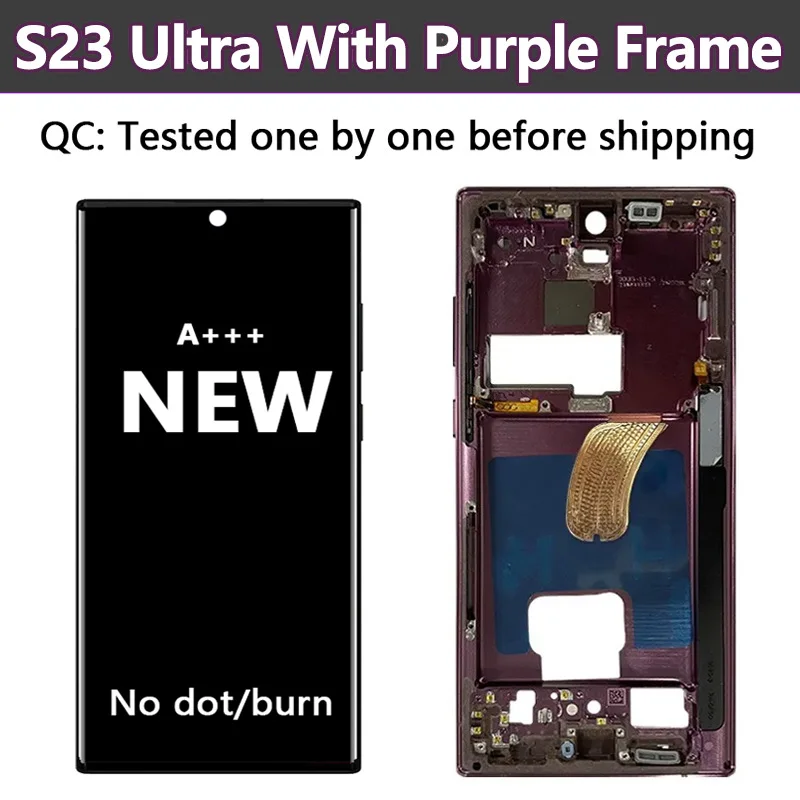 6,8 AMOLED 2X Origineel voor S23 Ultra, LED LCD-Scherm