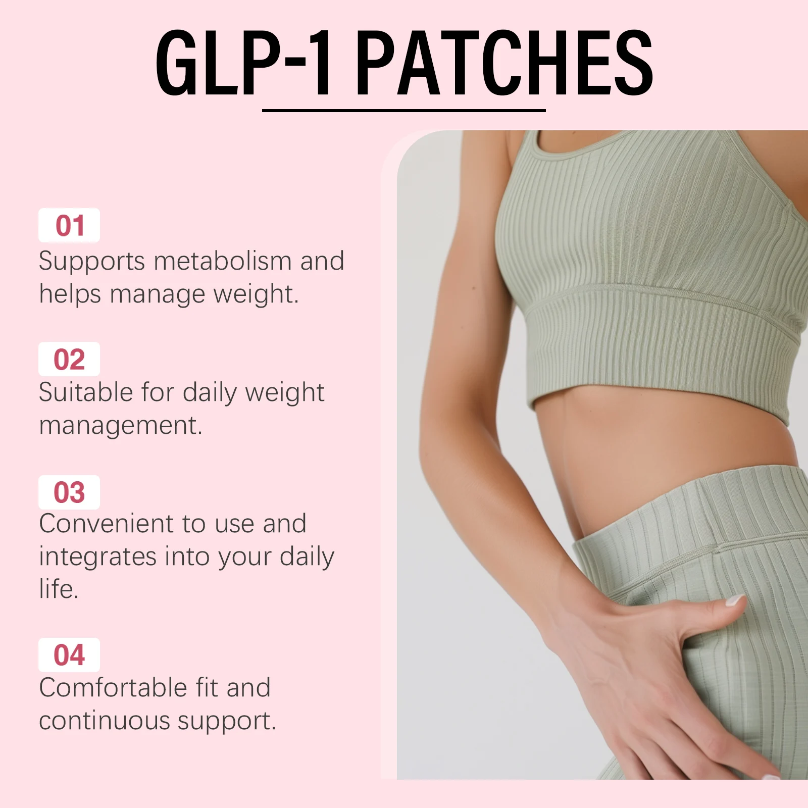 Body Care Patch - Lightweight, Curve-Enhancing, Made of Gentle Material, Comfortable & Convenient Body Shaping Patch