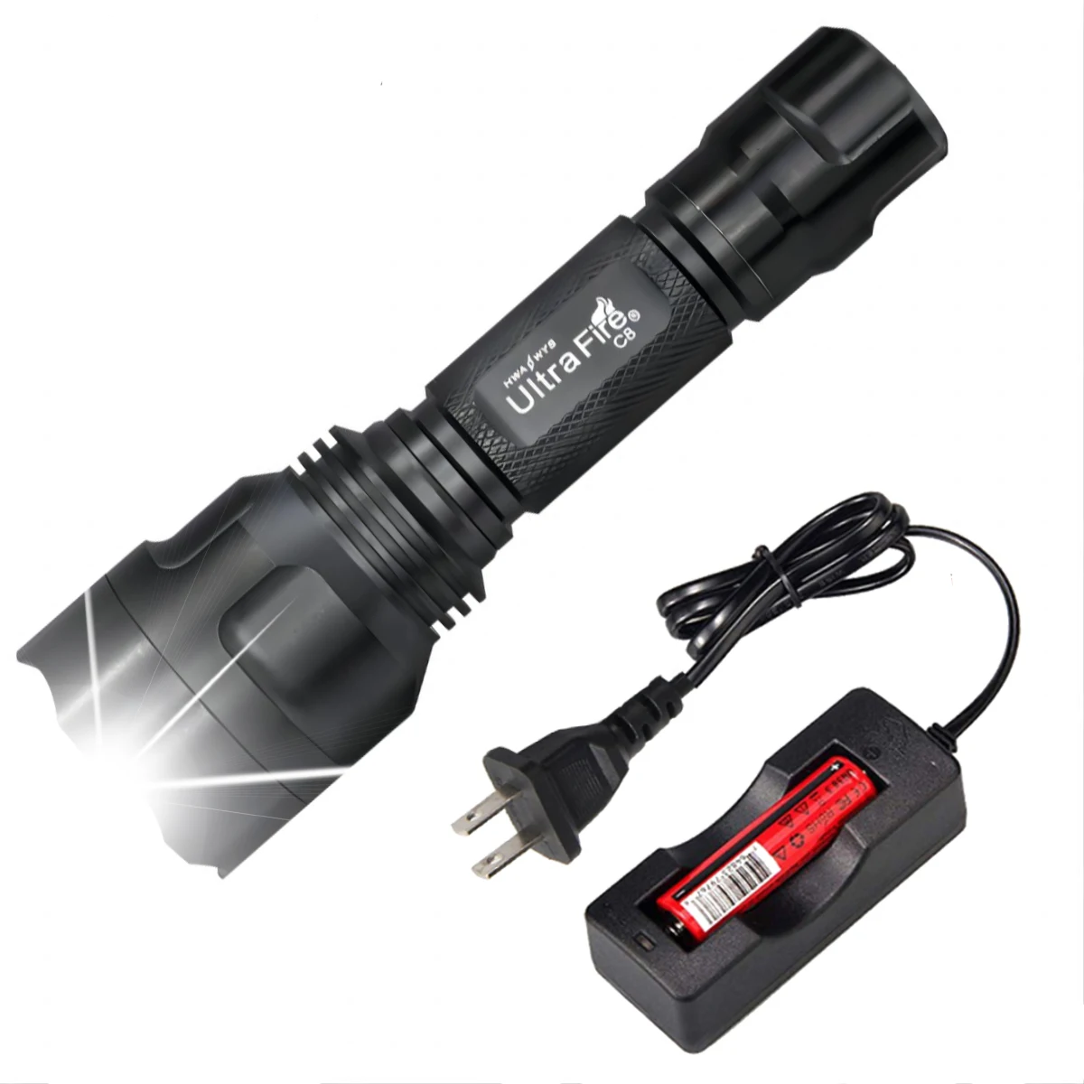 

UltraFire C8 Army Tactical Flashlight 1000 Lumen Rechargeable LED Military Tactical Lamp Outdoor High Power Lanterns Torch Light