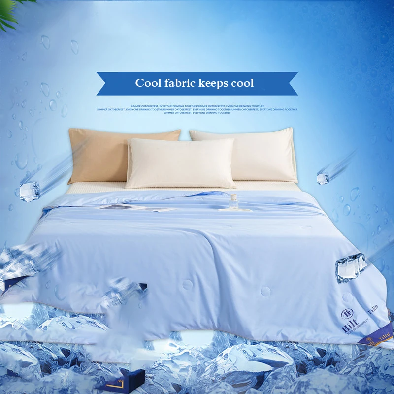 

Class A Ice Cream Cool Summer Quilt Air-Conditioned Quilt Core Washable Thin Blanket Ice Silk Cool Fabric Breathable Blanket