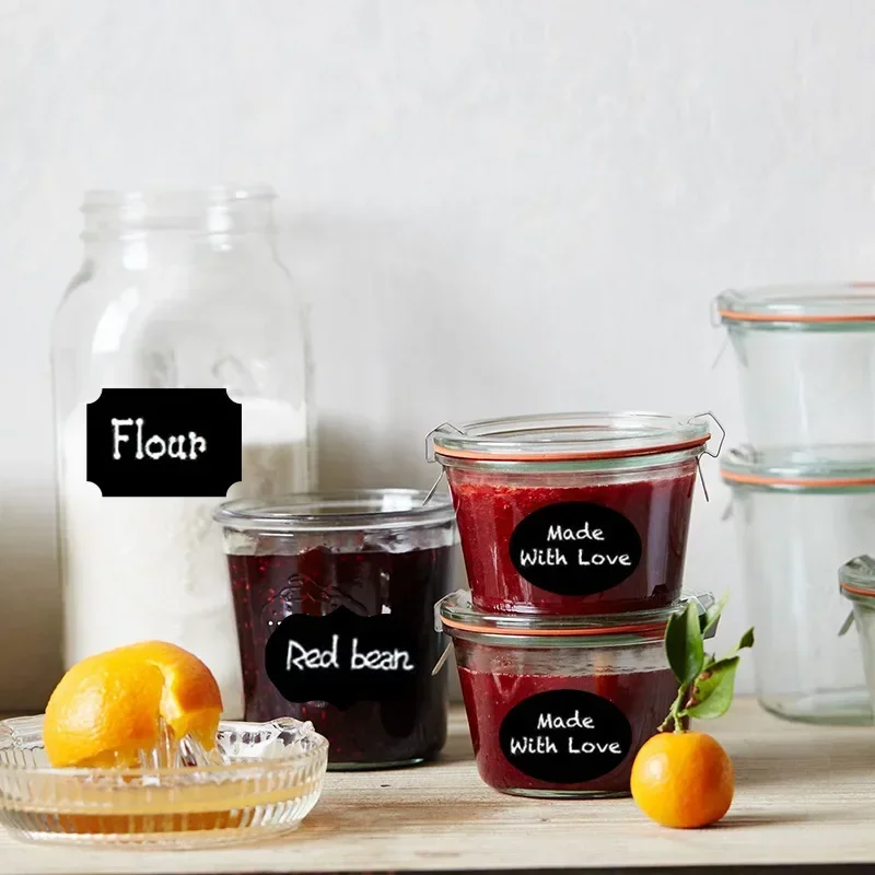 Jar Stickers Kitchen Label Stickers Blackboard Spice Labels Kitchen Storage Organizer Bottles Labels Chalkboard Tags