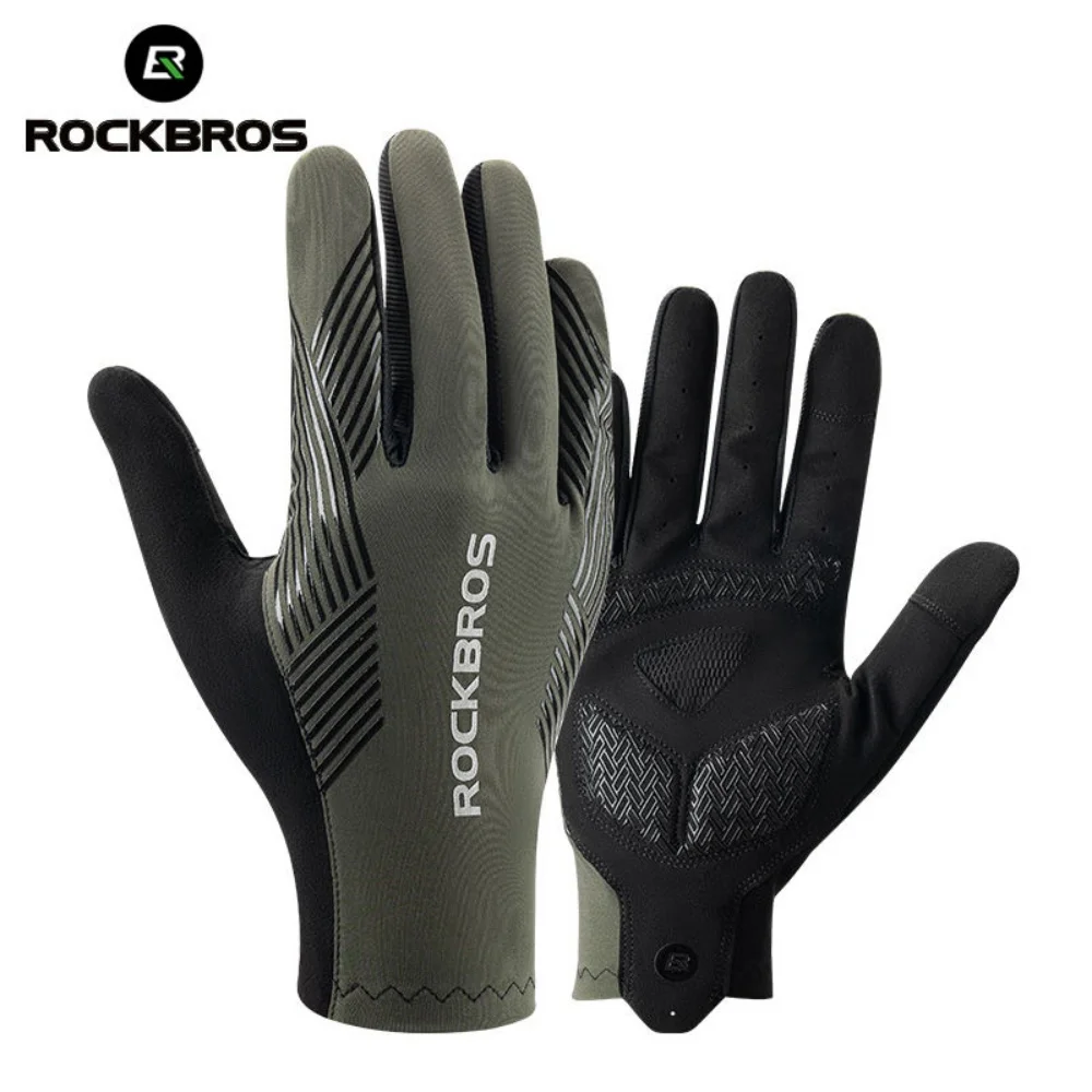 Cycling All Finger Gloves Road Long Finger Touch Screen Cycling Gloves Thin Breathable Men Women Accessories