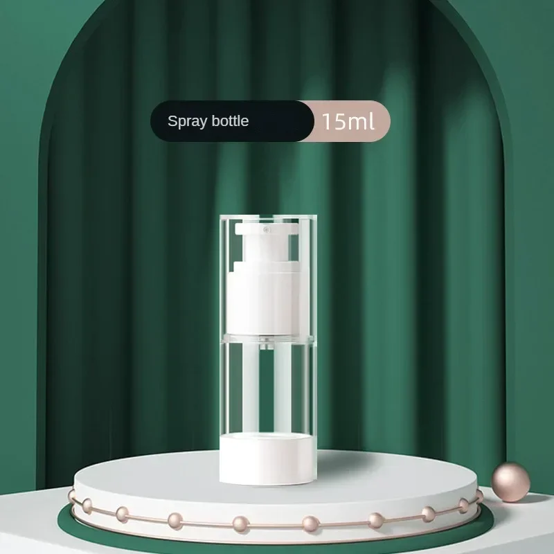 בקבוק משאבת קרם קוסמטיקה אווירית ברורה בנפח 15 מיליליטר, 30 מיליליטר ו-50 מיליליטר לנסיעות, מיכל איפור לקרם ג'ל ולושן