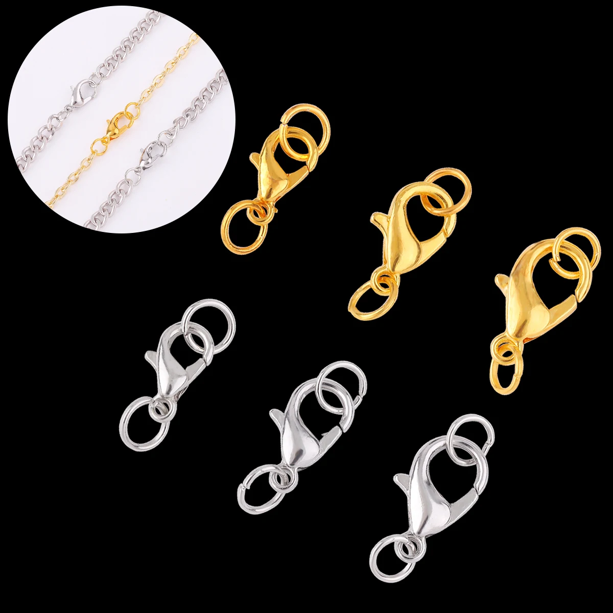 10-30Pcs Stainless Steel Gold Plated Lobster Clasp Claw Clasps For Bracelet  Necklace Chain Diy Jewelry Making Findings Supplies - AliExpress
