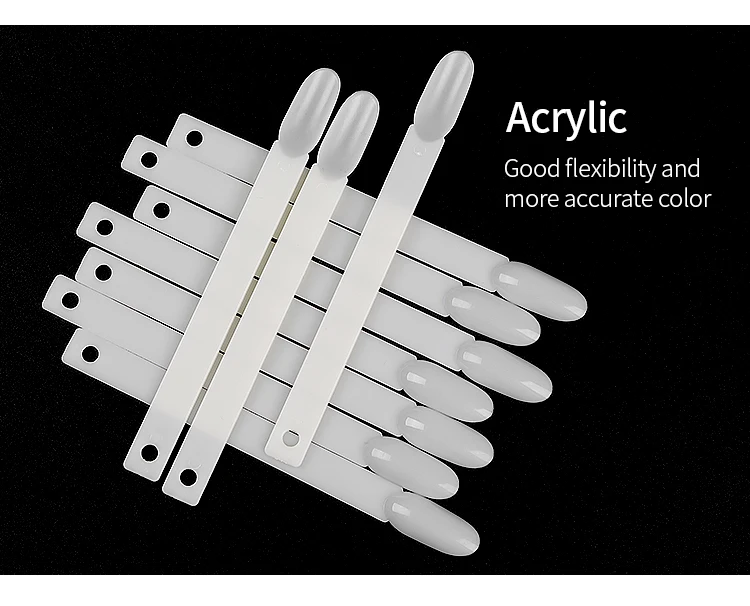 Description Picture 5 of item50pcs Nail Gel Polish Color Display Chart False Nails Tips Showing Card Shelf Clear White Nail Art Varnish Showing Chart Tools