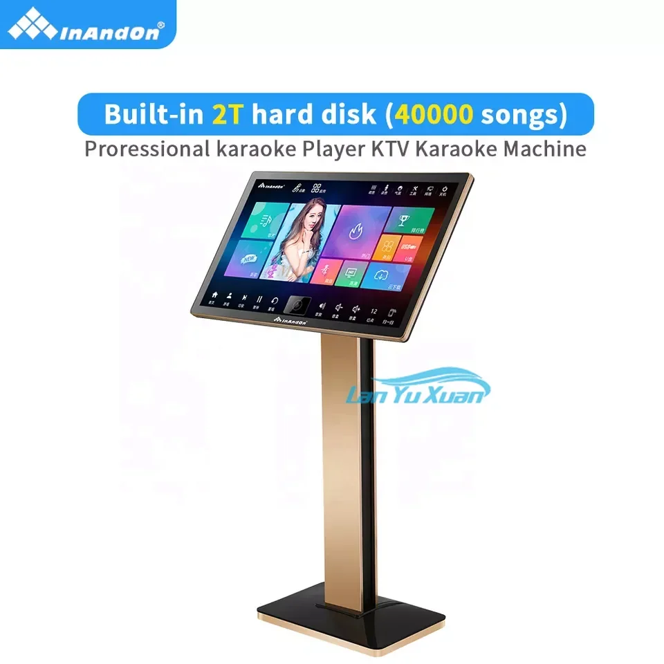 무료 노래방 시스템 InAndOn 8TB KTV 주크박스 터치스크린 노래방 기계 디지털 주크박스 22인치 CV96 노래방 세트 플레이어