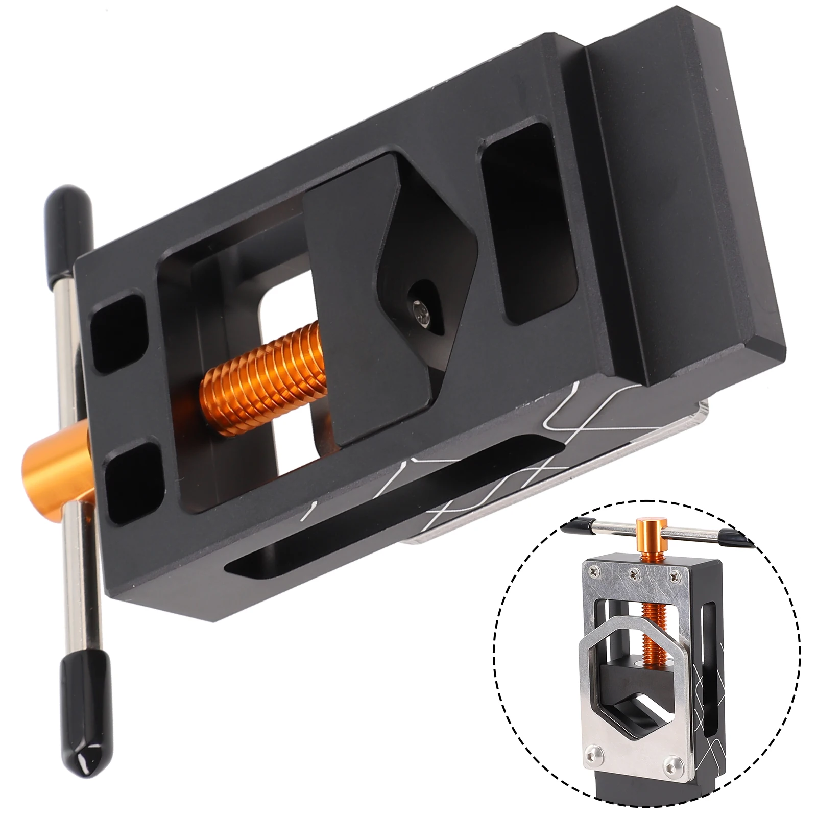 

Bicycle Seatpost Cutting Blade Bike Fork Guide Office Outdoor Φ17-39mm About 217g Accessories Aluminum Alloy Parts