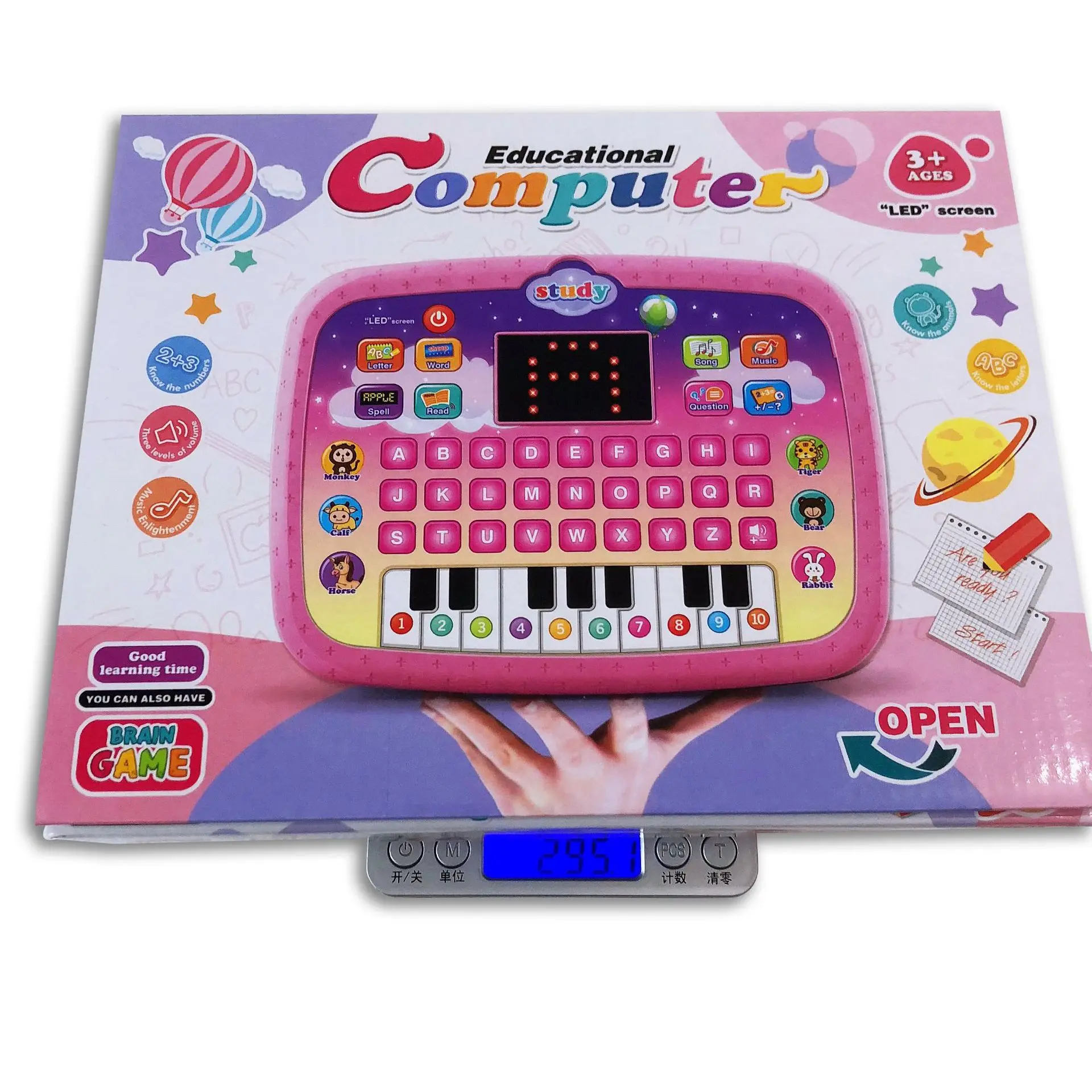 Ipad Tablet Learning Machine Functional IC Generate Sound and Light Touch Screen Tablet Toy learning toys