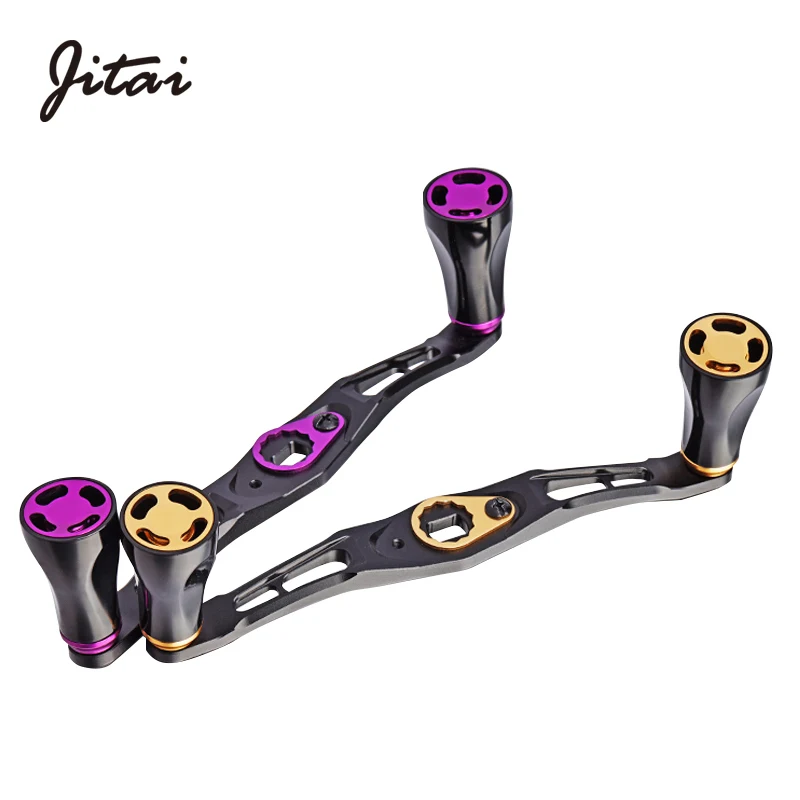 

Jitai Baitcasting Fishing Reel Handle CNC With Aluminium Alloy Knob 130mm 38g Stainless steel bbs Sea fishing Hole Size 8*5/7*4