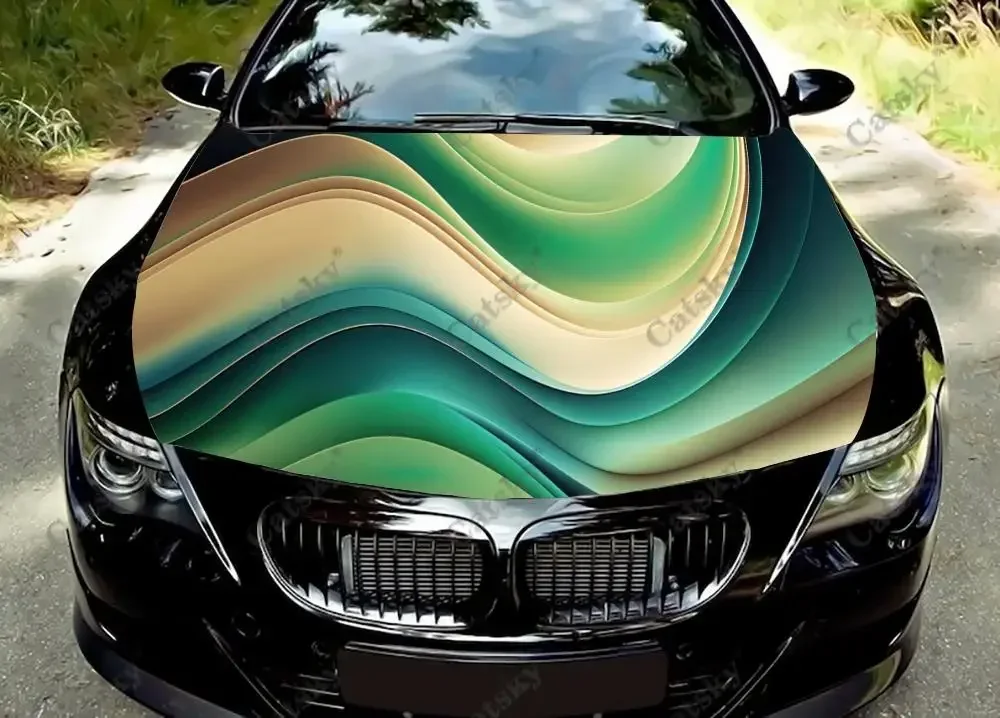 

Dazzling Abstract Design Car Hood Vinyl Stickers Wrap Vinyl Film Engine Cover Decals Sticker on Car Auto Accessories