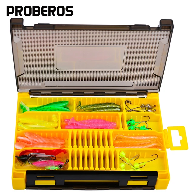 2type Portable Double Sided PP only Fishing Box Outdoor Lure Bait  Organization Multi Functional Fishing Tool