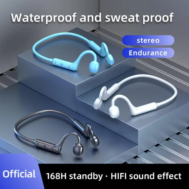 Nuovo Ks15 Concept Cuffie Bluetooth A Conduzione Ossea Cuffie A Conduzione D'Aria Anti-Sudore Senza Fili Montate Sull'Orecchio