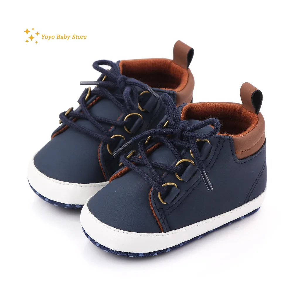 Shoes Baby Boy Newborn Infant Toddler Casual Comfor Cotton Sole Anti-slip PU Leather First Walkers Crawl Crib Moccasins Shoes baby shoes soft sole shoes