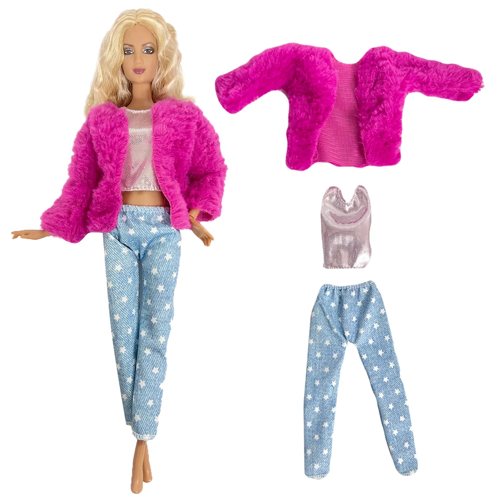 NK 1 Set Dress for Barbie Doll Clothes Handmade Party High Quality Accessories For 1/6 Doll Baby Girl Gift Toy Pants Skirt JJ