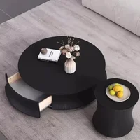 Table basse de salon de luxe tendance, table d'appoint vintage esthétique, mobilier de salon moderne 6