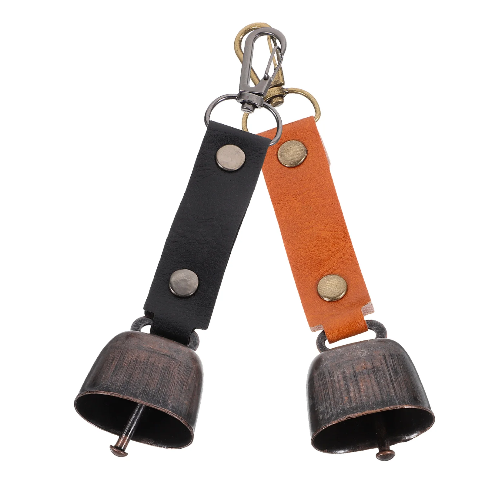 

2 Pcs Outdoor Bell Pendant Key Fob Bear Hiking Bells for Camping Cattle Cow Pets Small Traveling