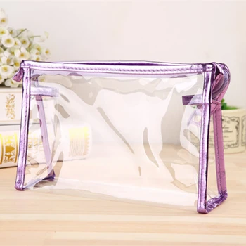 Borsa per organizer per trucco da donna portatile trasparente Borsa per cosmetici per ragazze Kit da viaggio per articoli da toeletta Borsa per riporre le mani Mujer Bolsas 1