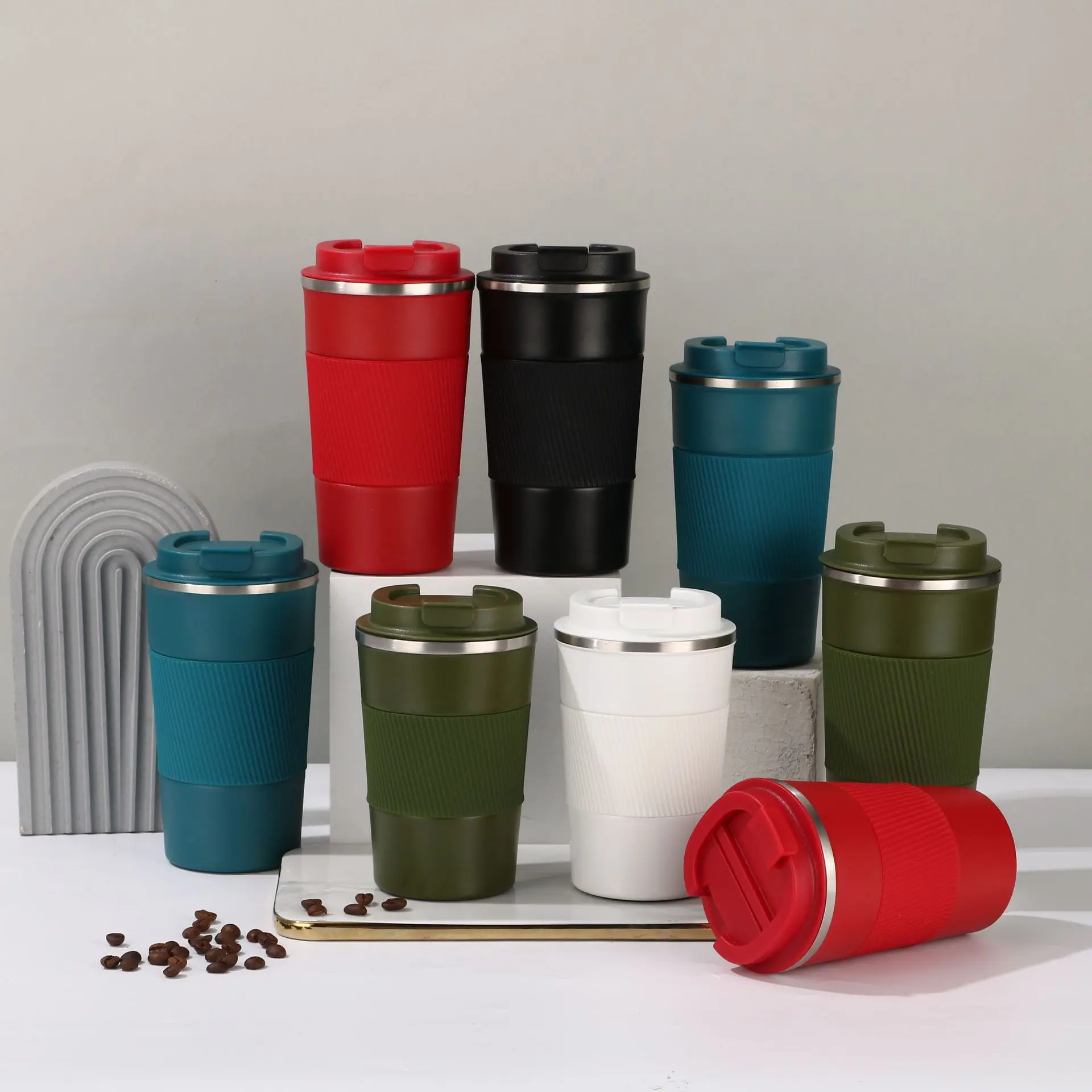 Stainless Steel Coffee Thermos Mug  Stainless Steel Car Vacuum Flasks -  380ml/510ml - Aliexpress