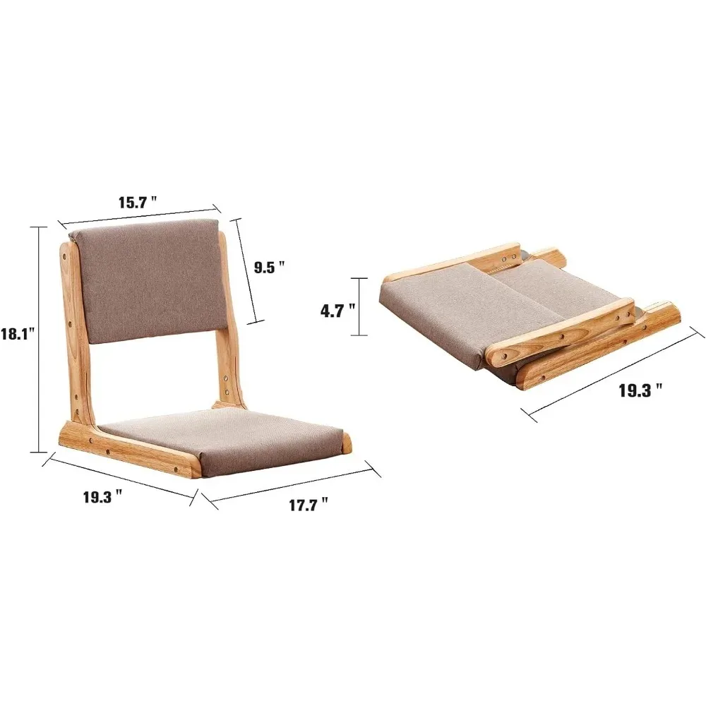 Chair Accent Furniture,Foldable Meditation Floor Chair, Living Room Chair Floor Seat, Portable Japanese Legless