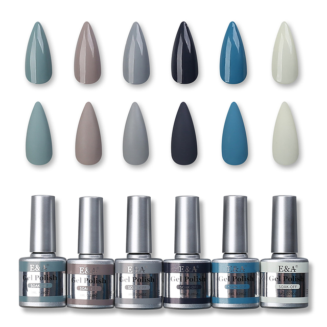 Hybrid Nail Gel Polish Soak Off UV LED Pastel Semi Permanent Nails Gels Kit Lacquer Art Design Varnish Set