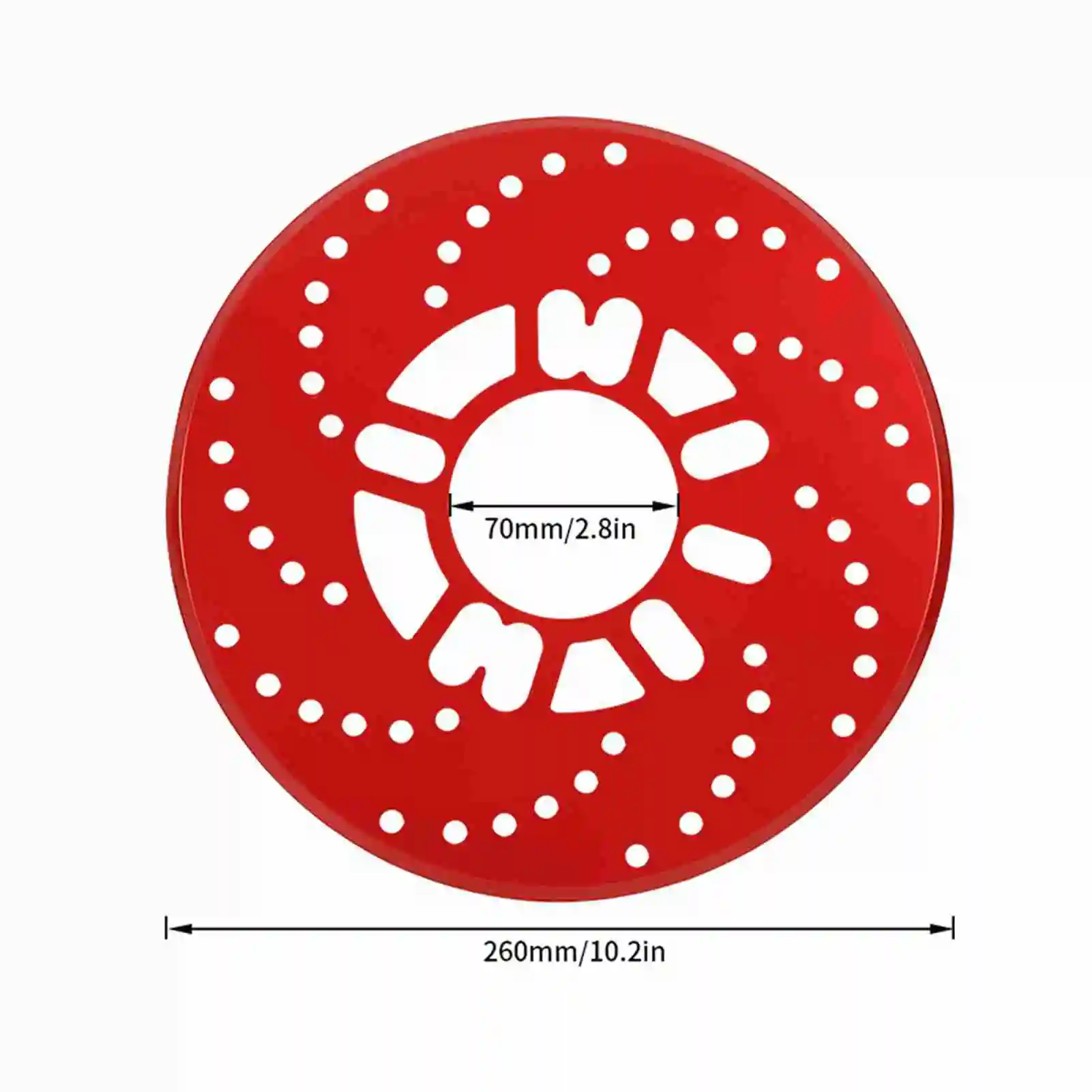 자동 알루미늄 합금 디스크 브레이크 로터 트림 장식 커버, 개조 26cm, 세트당 2 개