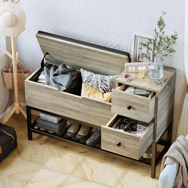 Entryway Shoe Storage Bench 4
